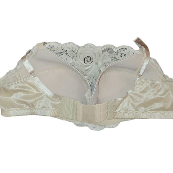 NWOT Comfort Choice Nude LACE WIRELESS CAMI BRA 42C - Picture 6 of 10